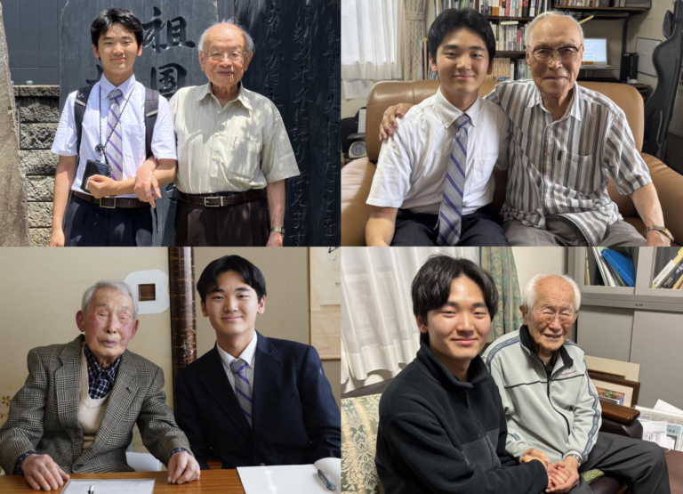 シベリア抑留体験者の方々との写真